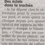 Article de journal sur des chats écartelés à Saint Aubin sur Mer !!!